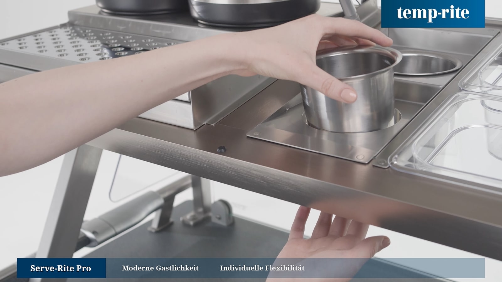 Handling a product insert on a controlled set.